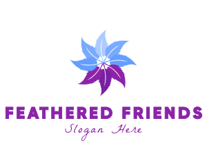 Flower Feather Garden logo design