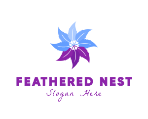 Flower Feather Garden logo design