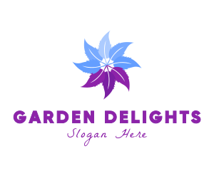 Flower Feather Garden logo design