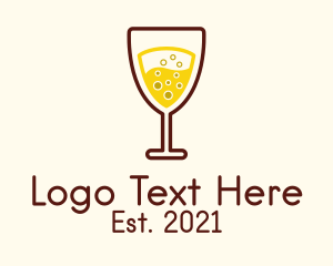 Bubbly Champagne Glass  logo