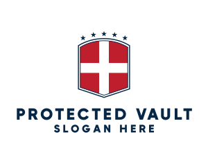 Danish National Shield logo design