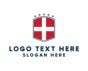 National - Danish National Shield logo design