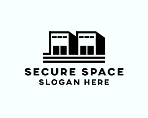 Logistics Storage Building logo design