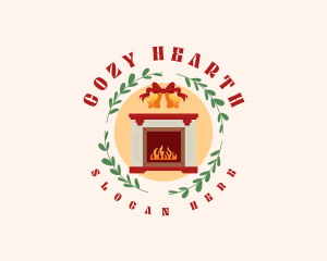 Christmas Holiday Fireplace logo