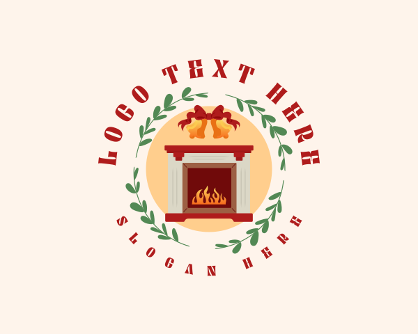 Christmas Holiday Fireplace logo