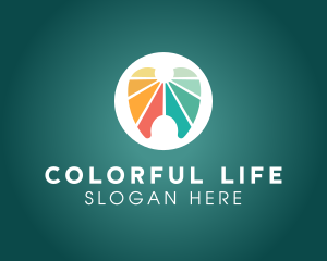 Colorful Dental Tooth logo design