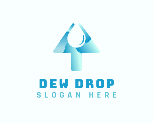 Arrow Water Drop logo design