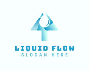 Arrow Water Drop logo design