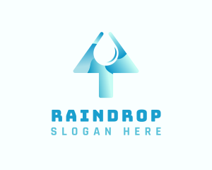 Arrow Water Drop logo design