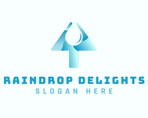 Arrow Water Drop logo design