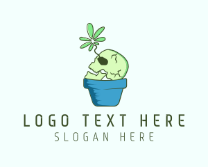 Skull Flower Pot logo