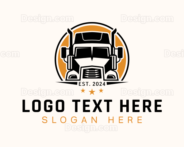 Truck Moving Logistics Logo