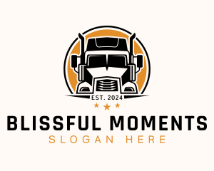 Truck Moving Logistics Logo