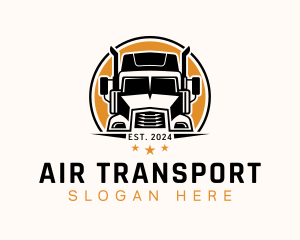 Truck Moving Logistics logo design