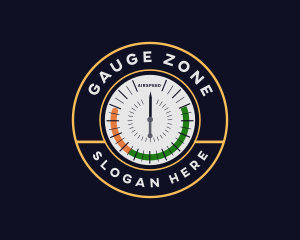 Airspeed Gauge Meter logo design