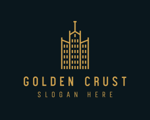Golden Building Architecture logo design
