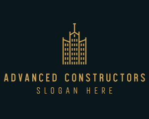 Golden Building Architecture logo design