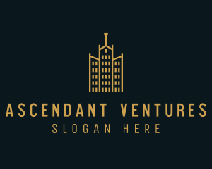 Golden Building Architecture logo design