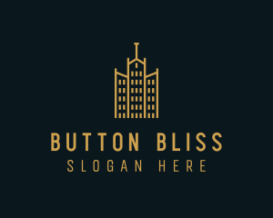 Golden Building Architecture logo design