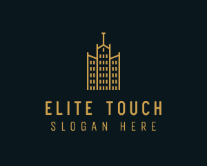 Golden Building Architecture logo design