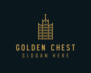 Golden Building Architecture logo design