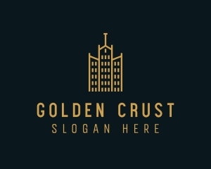 Golden Building Architecture logo design