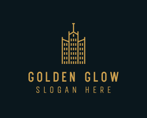 Golden Building Architecture logo design