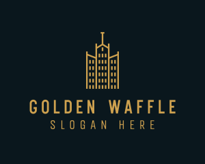 Golden Building Architecture logo design