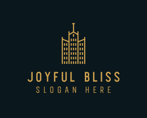 Golden Building Architecture logo design