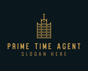 Golden Building Architecture logo design