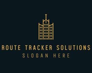 Golden Building Architecture logo design