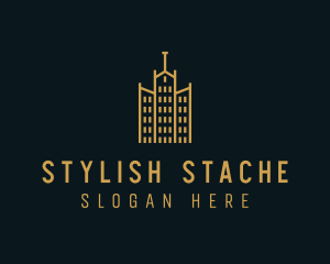 Golden Building Architecture logo design