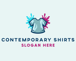 Fashion T shirt Paint logo design