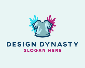 Fashion T shirt Paint logo design