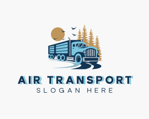 Truck Transportation Logistics logo design