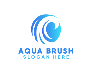 Splash Water Wave logo design