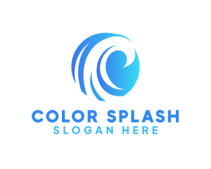 Splash Water Wave logo design