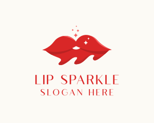 Red Lips Cosmetics logo design