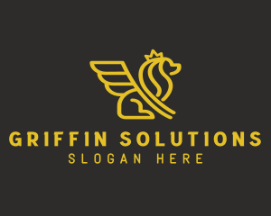 Royal Griffin Crown logo design