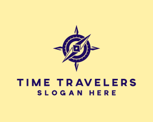 Travel Navigator Compass logo design