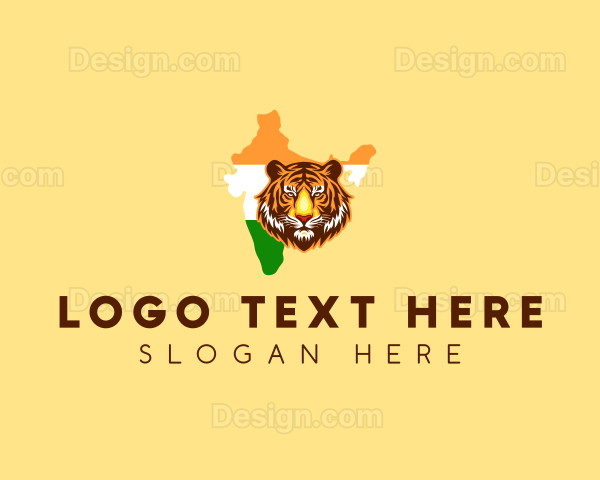 India Wild Tiger Logo