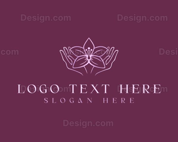 Floral Spa Massage Logo