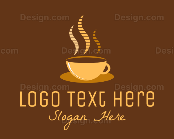 Hot Coffee Cafe Logo