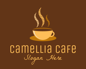 Hot Coffee Cafe logo design