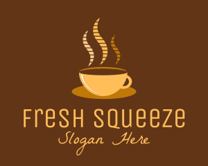 Hot Coffee Cafe logo design