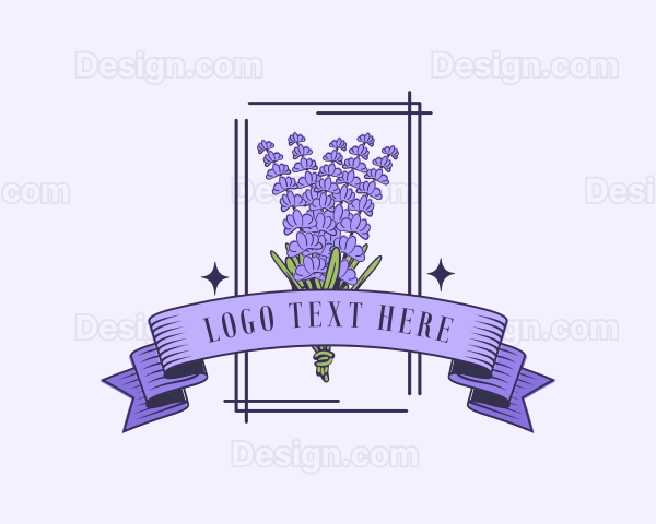 Aromatherapy Lavender Flower Logo