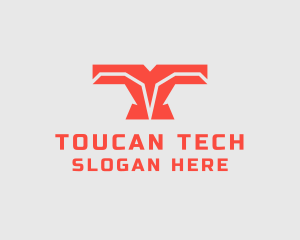 Cyber Tech Letter T logo design