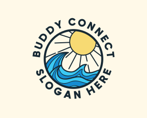 Sunny Ocean Wave logo design