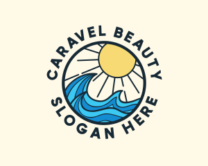 Sunny Ocean Wave logo design