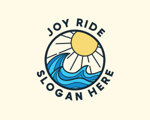 Sunny Ocean Wave logo design